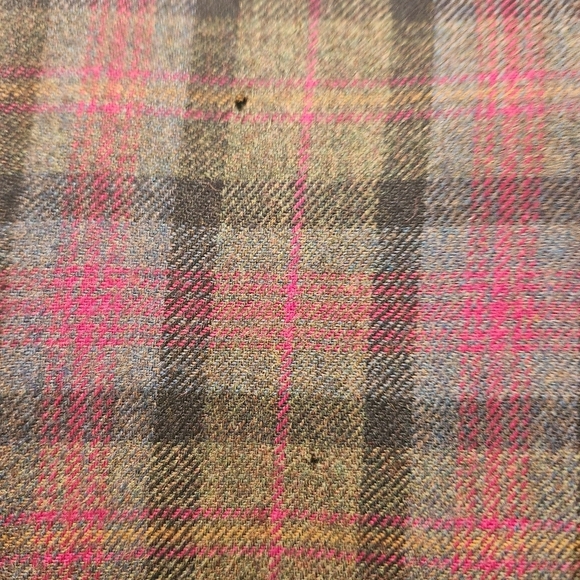 Vintage Wool Blend Plaid Jacket Women’s Size 18 Zip Front Classic Fall Coat - Picture 6 of 9